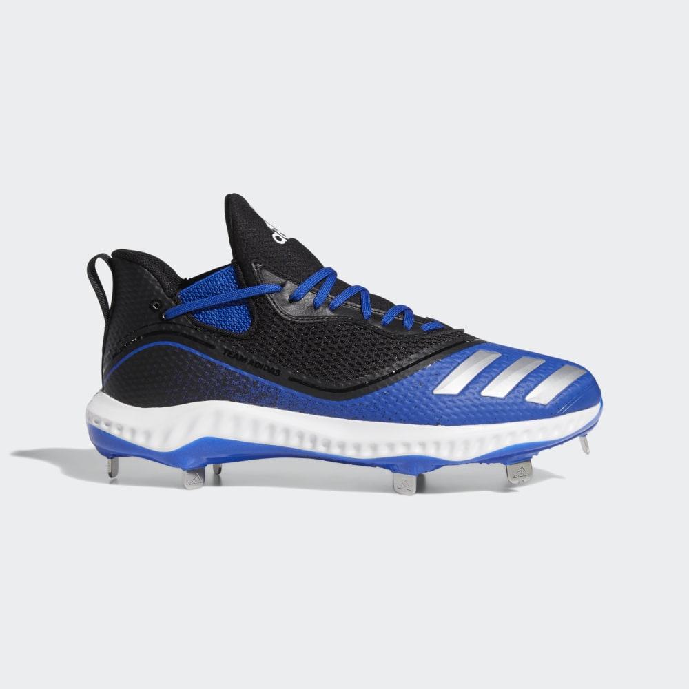 Adidas Men's Icon V Bounce Baseball Cleats Black/White/Royal Ireland G28253